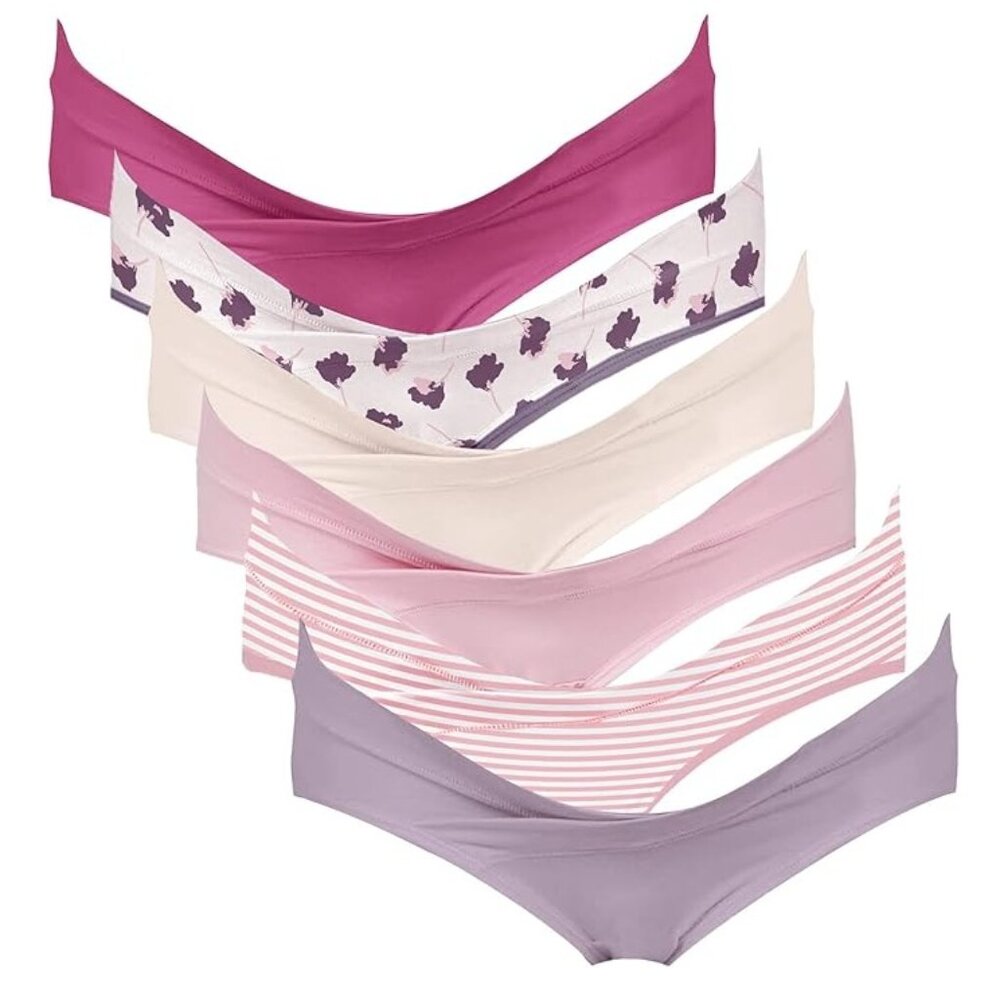 NEW 6-Pack of Portal Maternity Underwear Cross-Over Bikini No Pressure Size XL